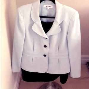 Suit Studio Skirt suit- Powder Blue/Black.